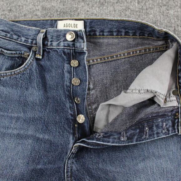 Agolde Jeans Womens 25 90s Pinch High Waist in Portrait Denim High Rise Blue - Picture 6 of 14